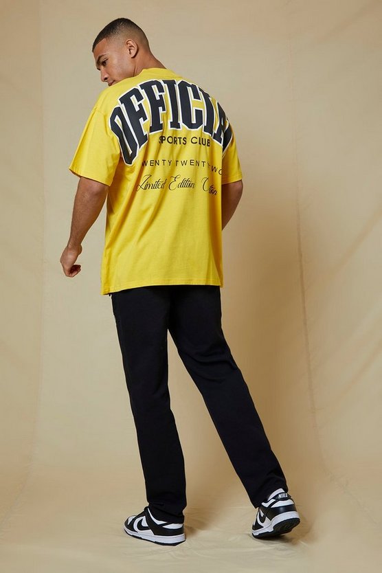 Oversize T-Shirt mit Official-Print