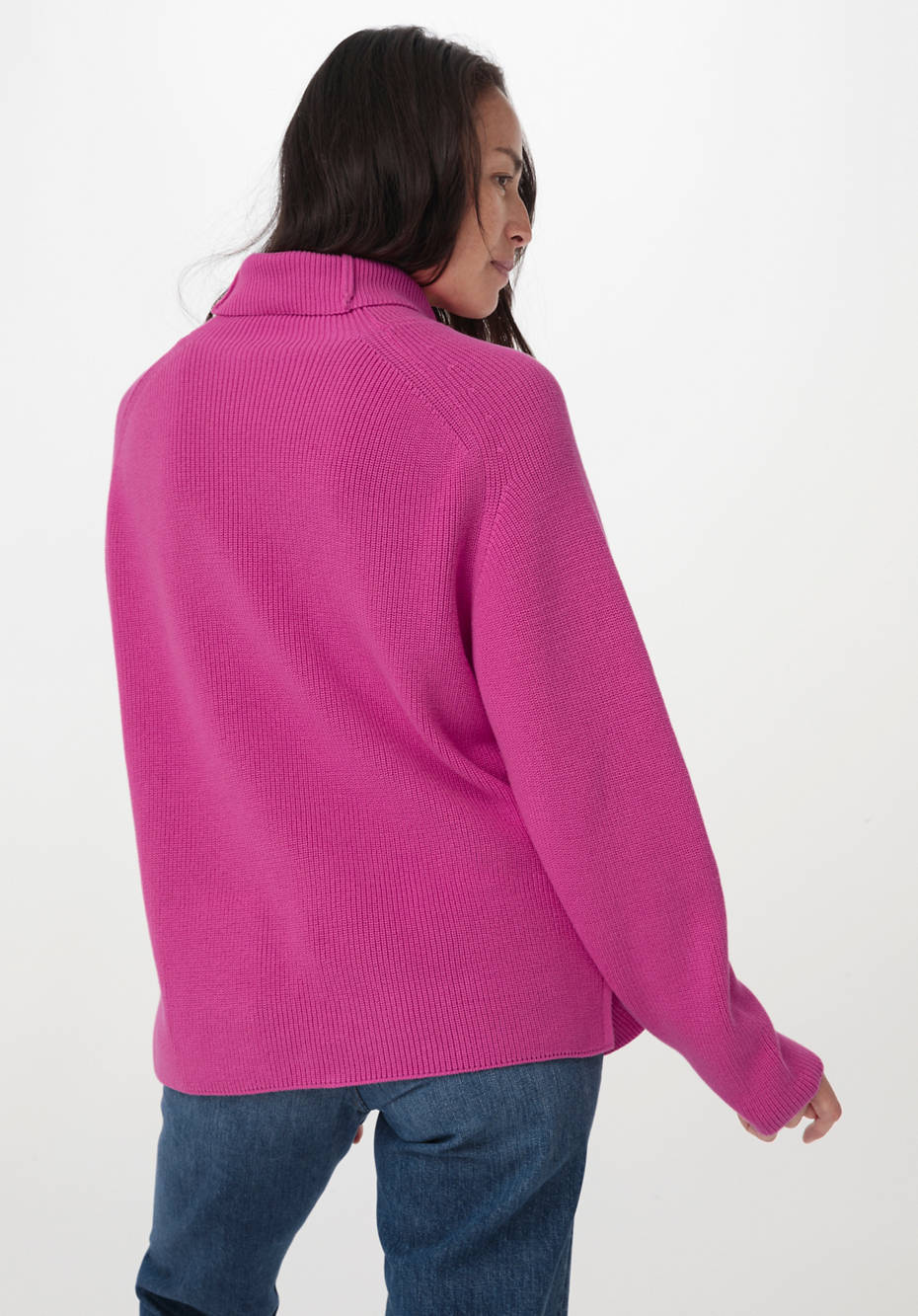 Rollkragenpullover aus reiner Bio-Baumwolle
