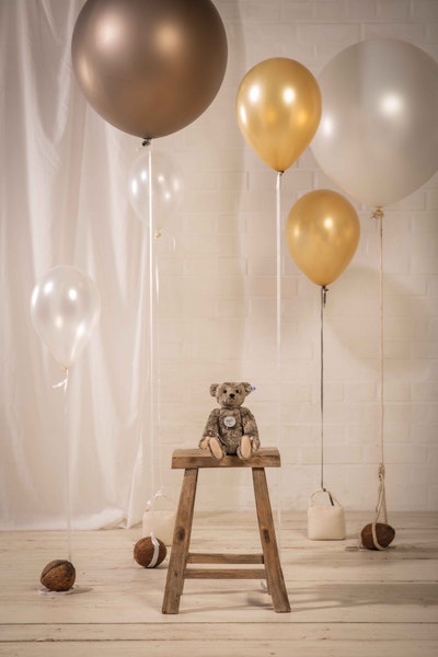 Richard Steiff Teddybär, 28 cm, hellgrau