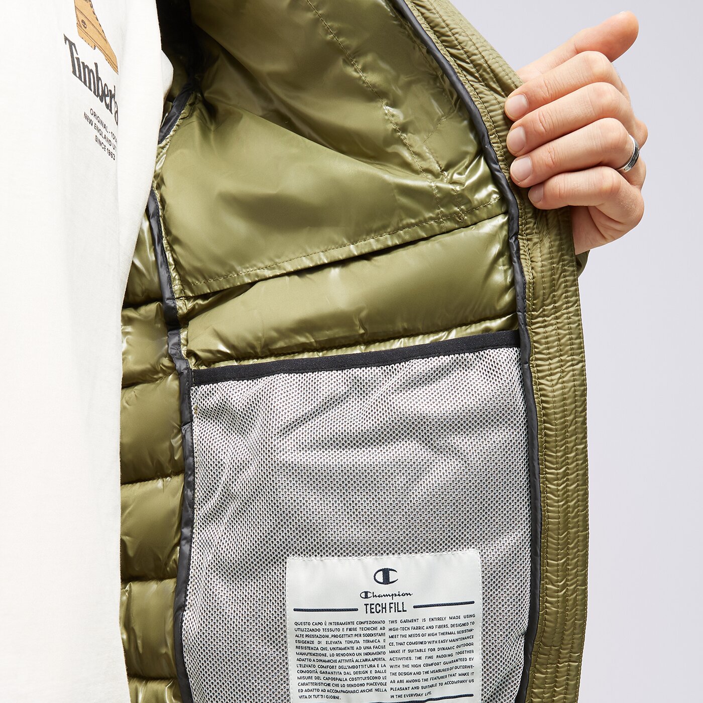 CHAMPION JACKE WINTER HOODED JACKET Grün