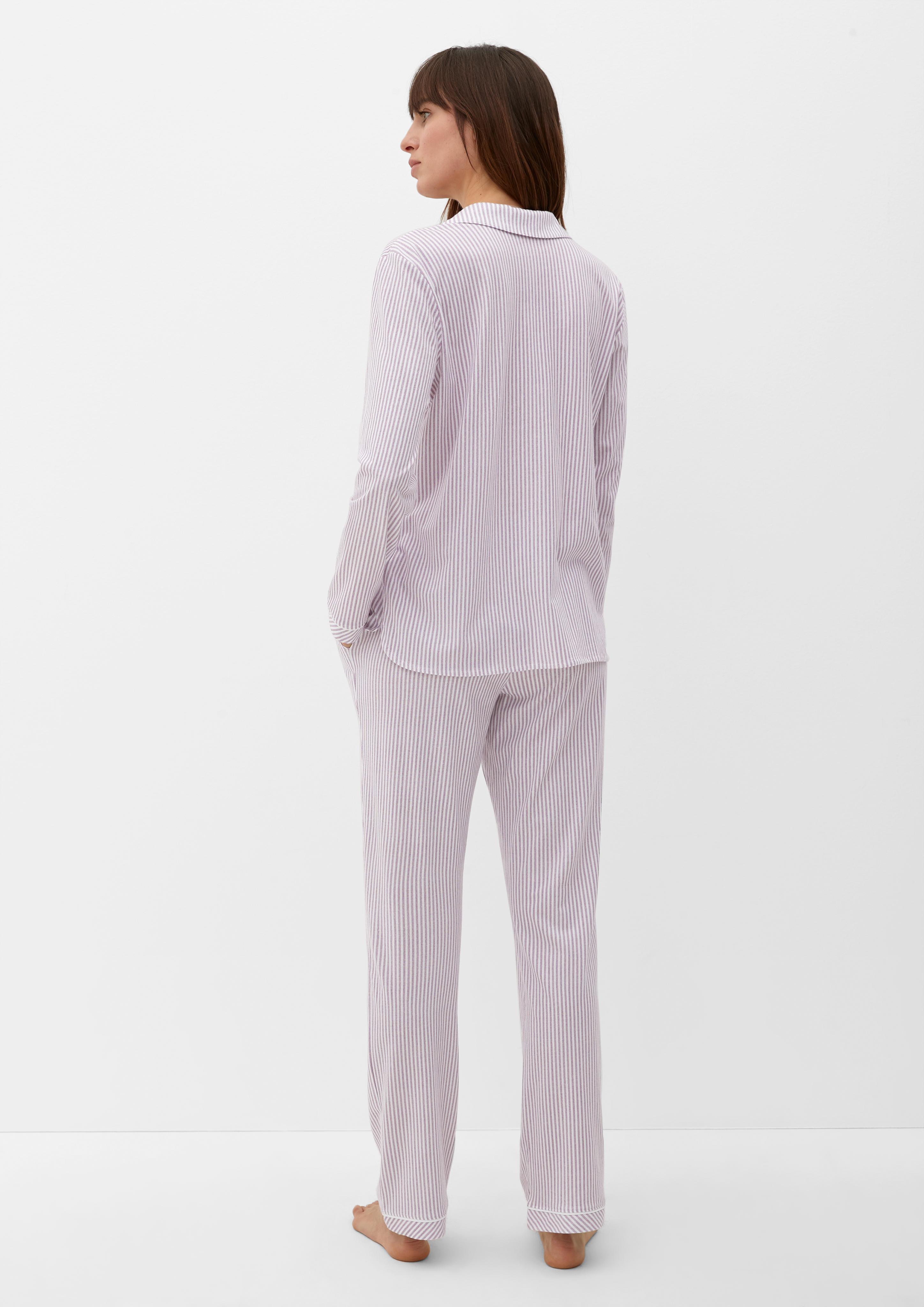 Klassisches Pyjamaoberteil  6008035-49G1