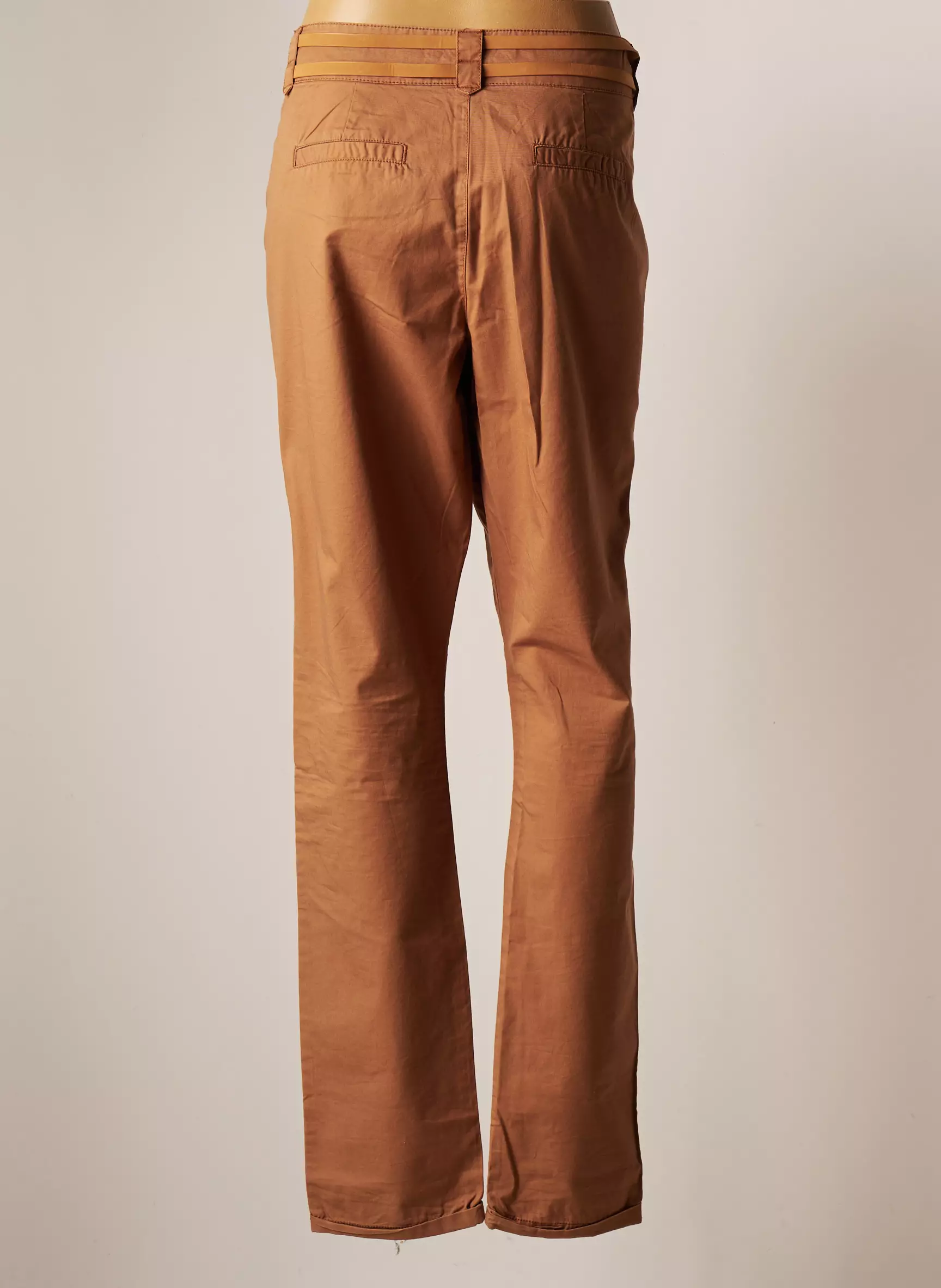 Vero Moda Pantalons Chino Femme couleur marron