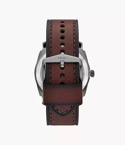 Fossil Uhr Machine Automatikwerk LiteHide™-Leder braun