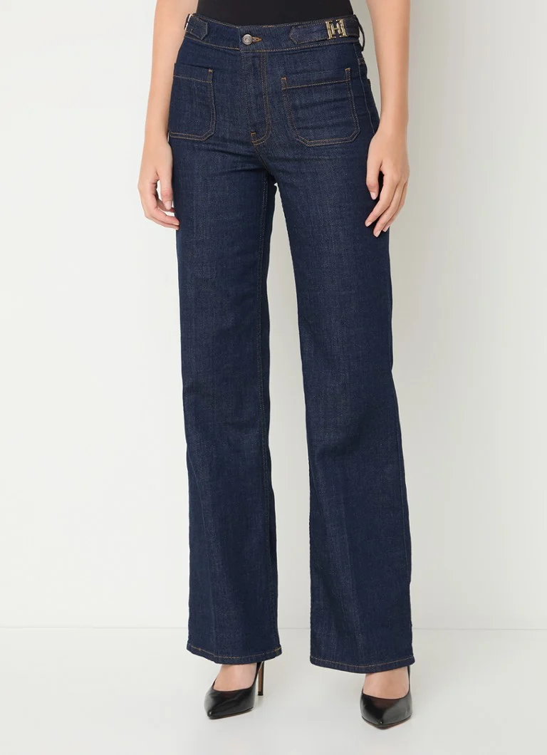 Fifth House  Bella high waist flared jeans met opgestikte zakken