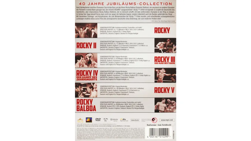 Rocky - Complete Saga  [6 DVDs]