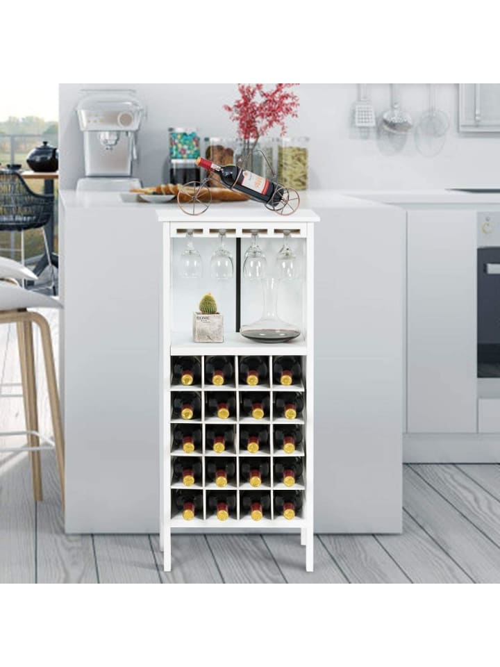 COSTWAY Weinregal für 20 Flaschen in Weiß günstig kaufen 42 cm