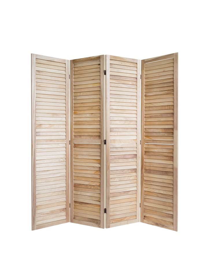 Homestyle4u 4-tlg. Paravent in Braun 160x170 günstig kaufen onesize