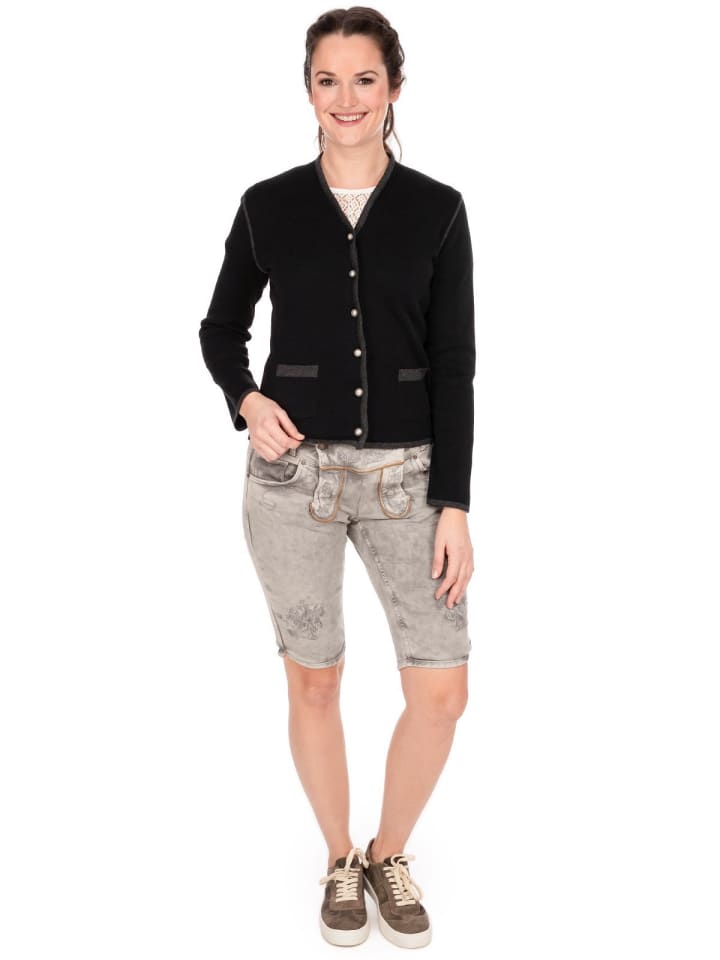 OS-Trachten Strickjacke 457019-0771 in schwarz günstig kaufen