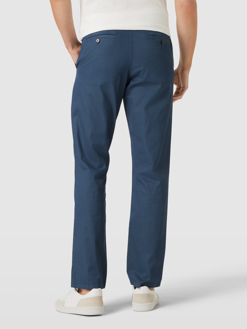 Chino mit französischen Eingrifftaschen in royalblau