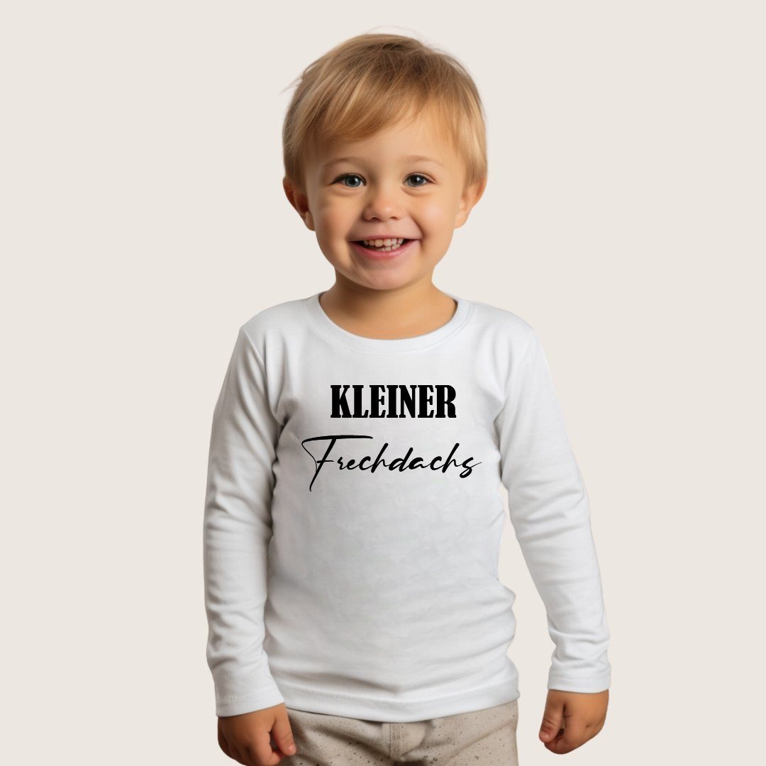 Lounis Langarmshirt Kleiner Frechdachs - Kinder Langarmshirt - Shirt mit Spruch - Babys Baumwolle