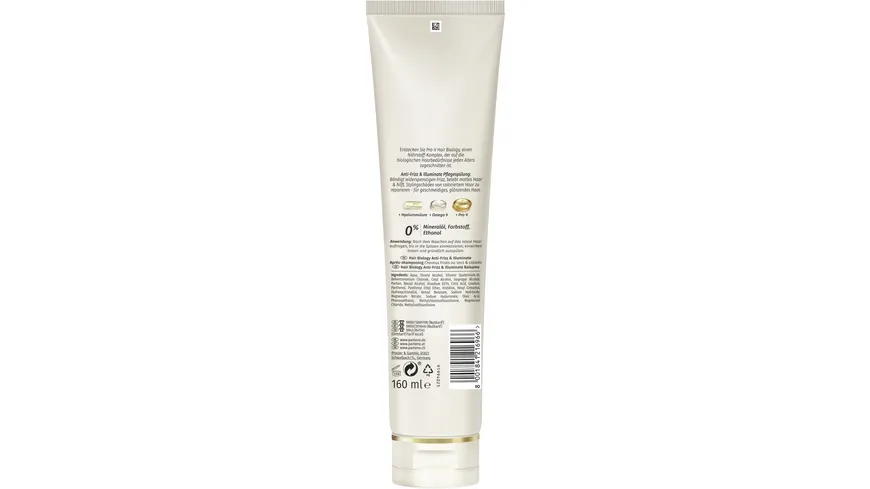 HAIR BIOLOGY Pflegespülung Anti-Frizz & Illuminate 160 ml