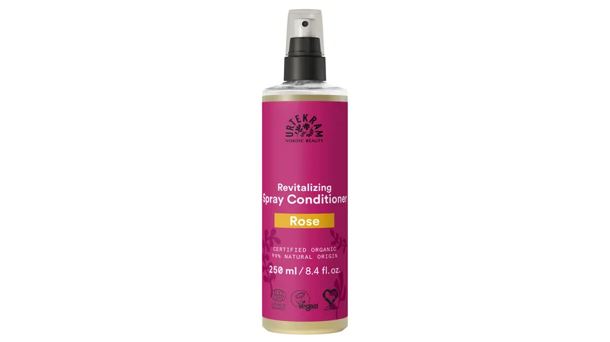 URTEKRAM Spray Conditioner Rose 250 ml