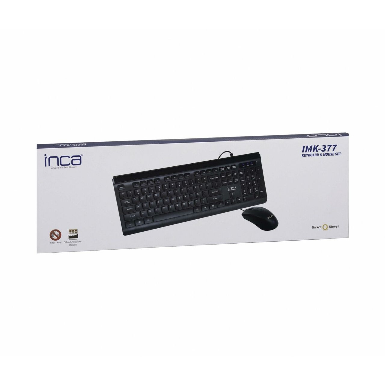 Inca IMK-377 Wireless Multimedia-Tastatur und Maus Set Schwarz