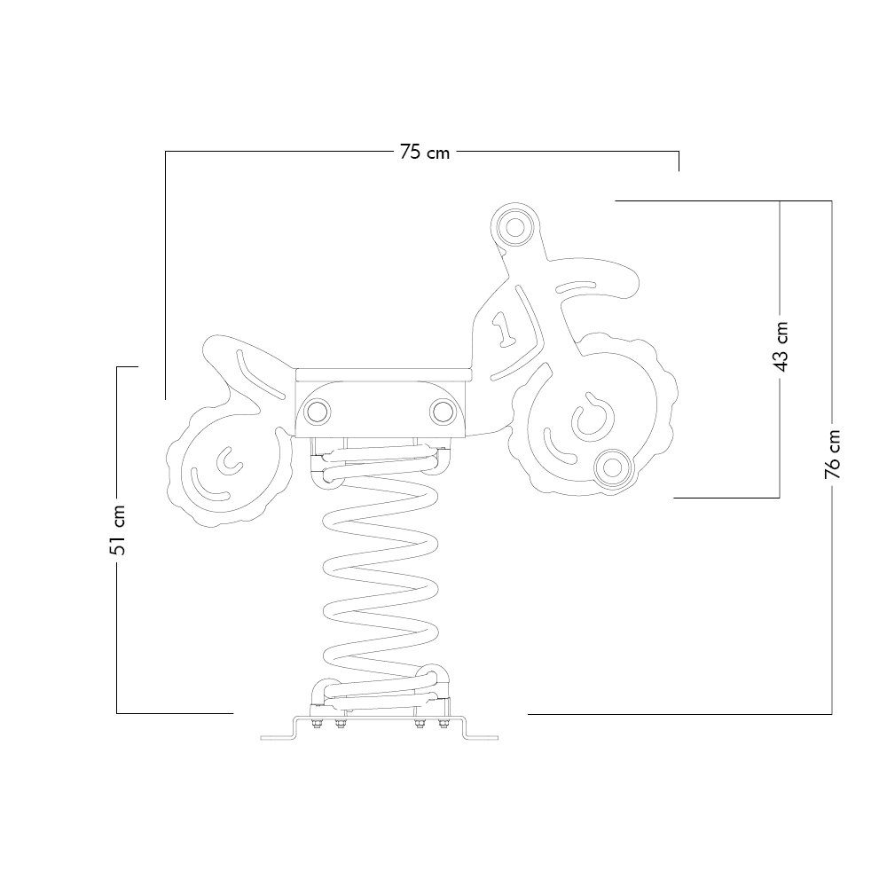 Wickey Federwippe PRO Motorrad 