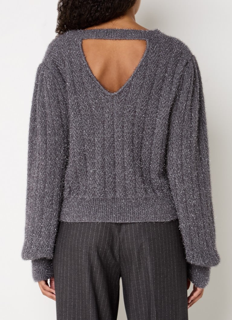 Πλεκτό πουλόβερ Aaiko Chunky με lurex