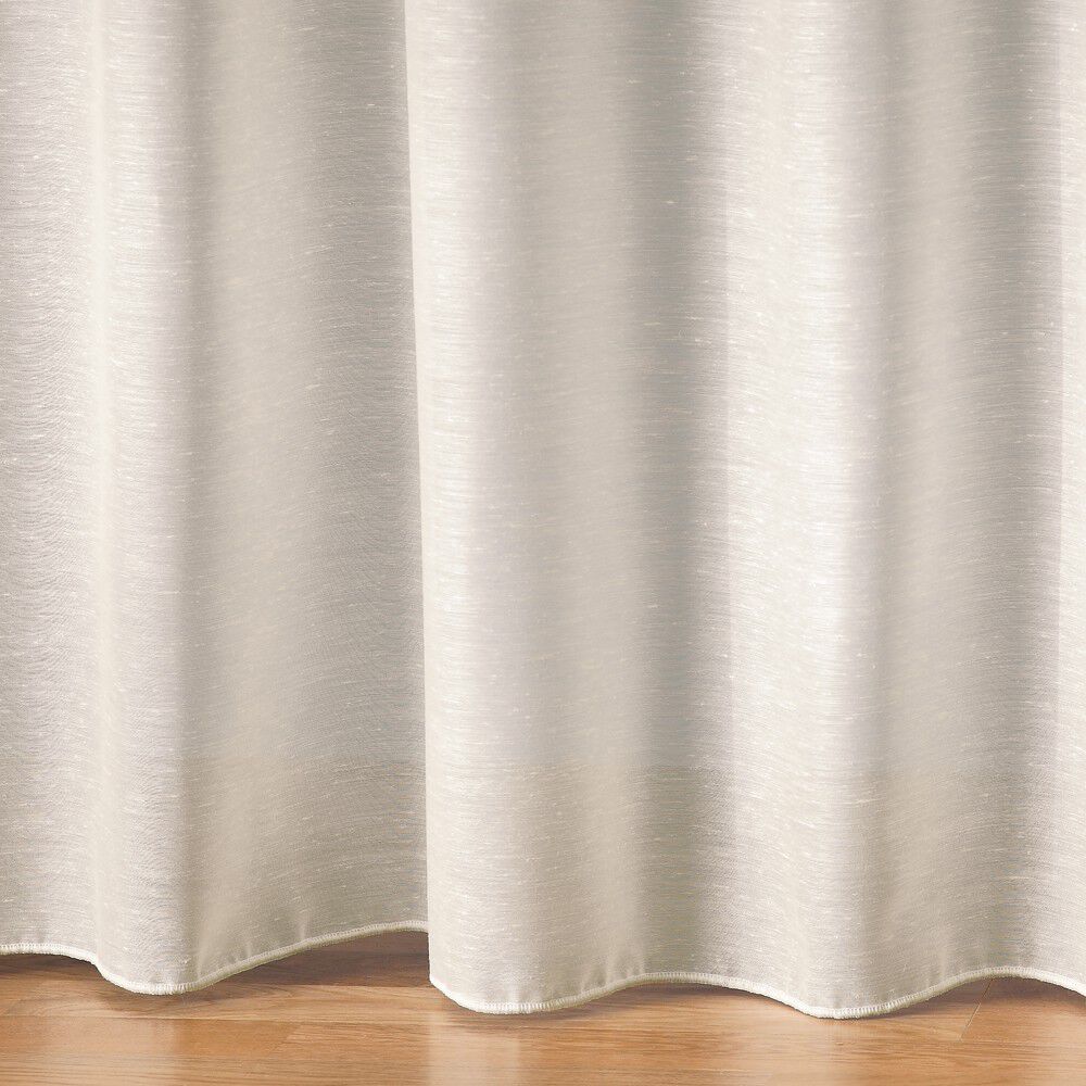 Panneau lin polyester base plombée finition galon fronceur