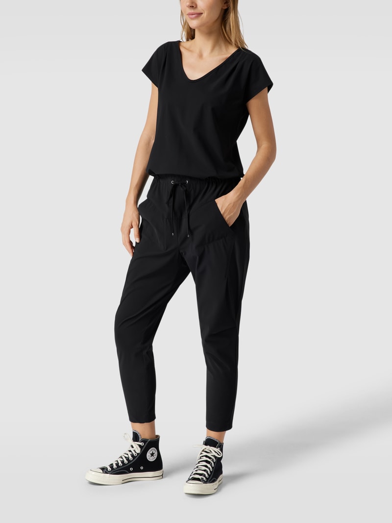 Jumpsuit mit seitlichen Eingrifftaschen Modell GIRA JUMPY in schwarz