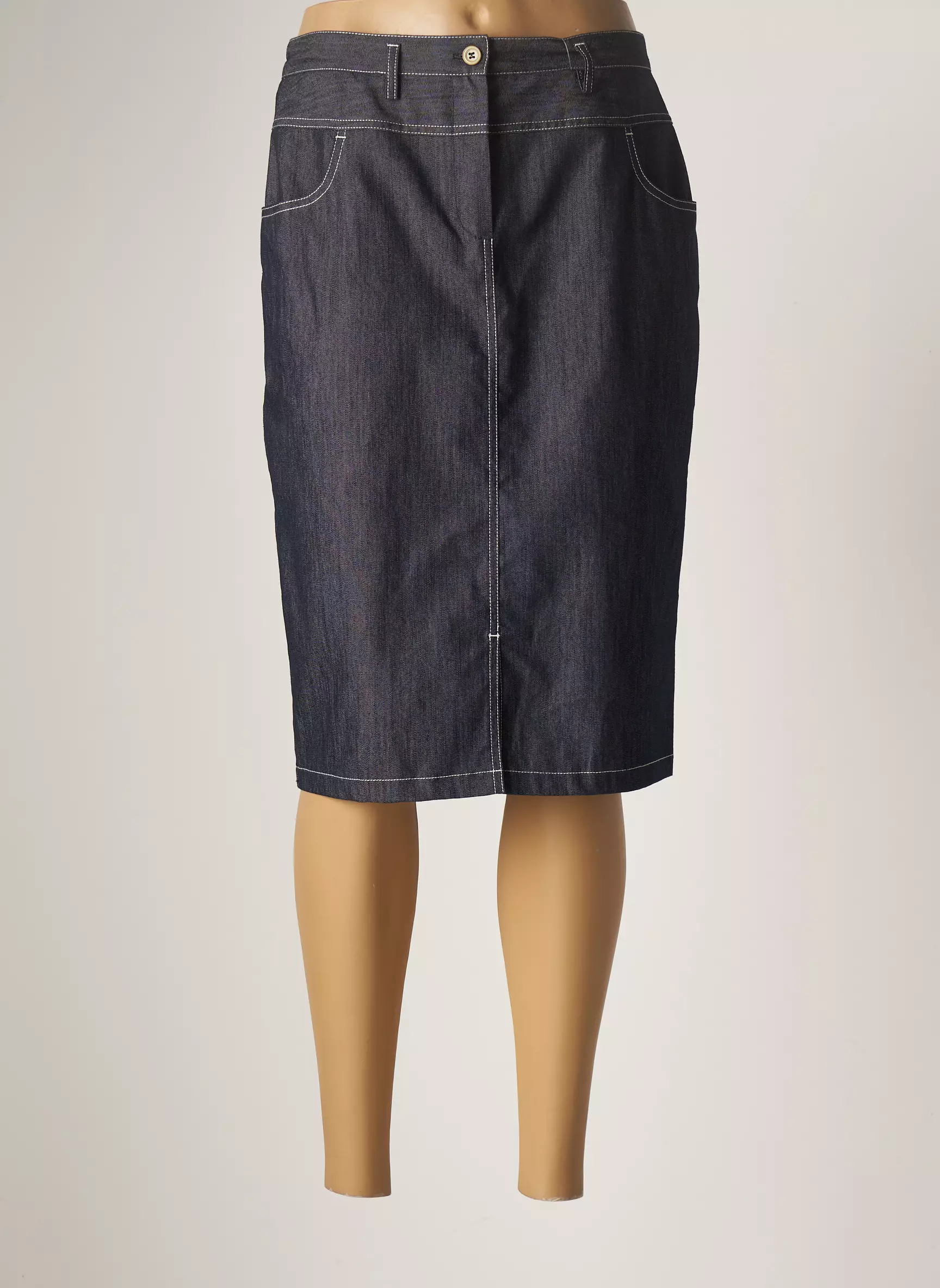 Telmail Jupes Mi Longues Femme couleur bleu