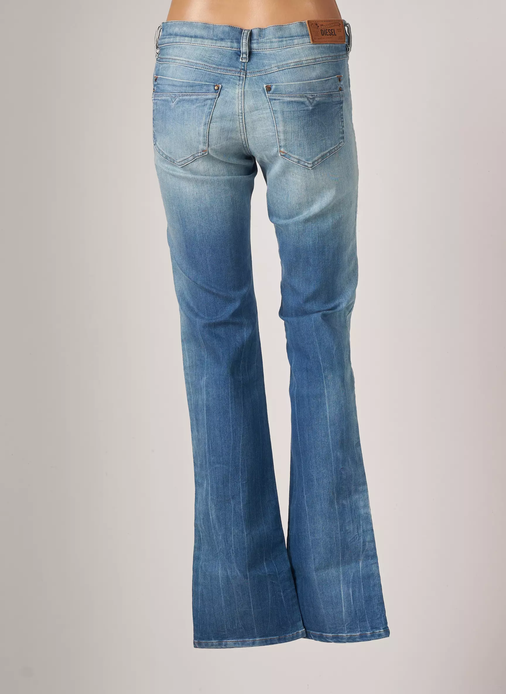 Diesel Jeans Bootcut Femme couleur bleu