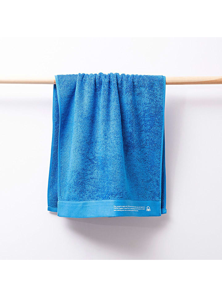 Benetton 2tlg. Frottier-Set in Blau günstig kaufen onesize