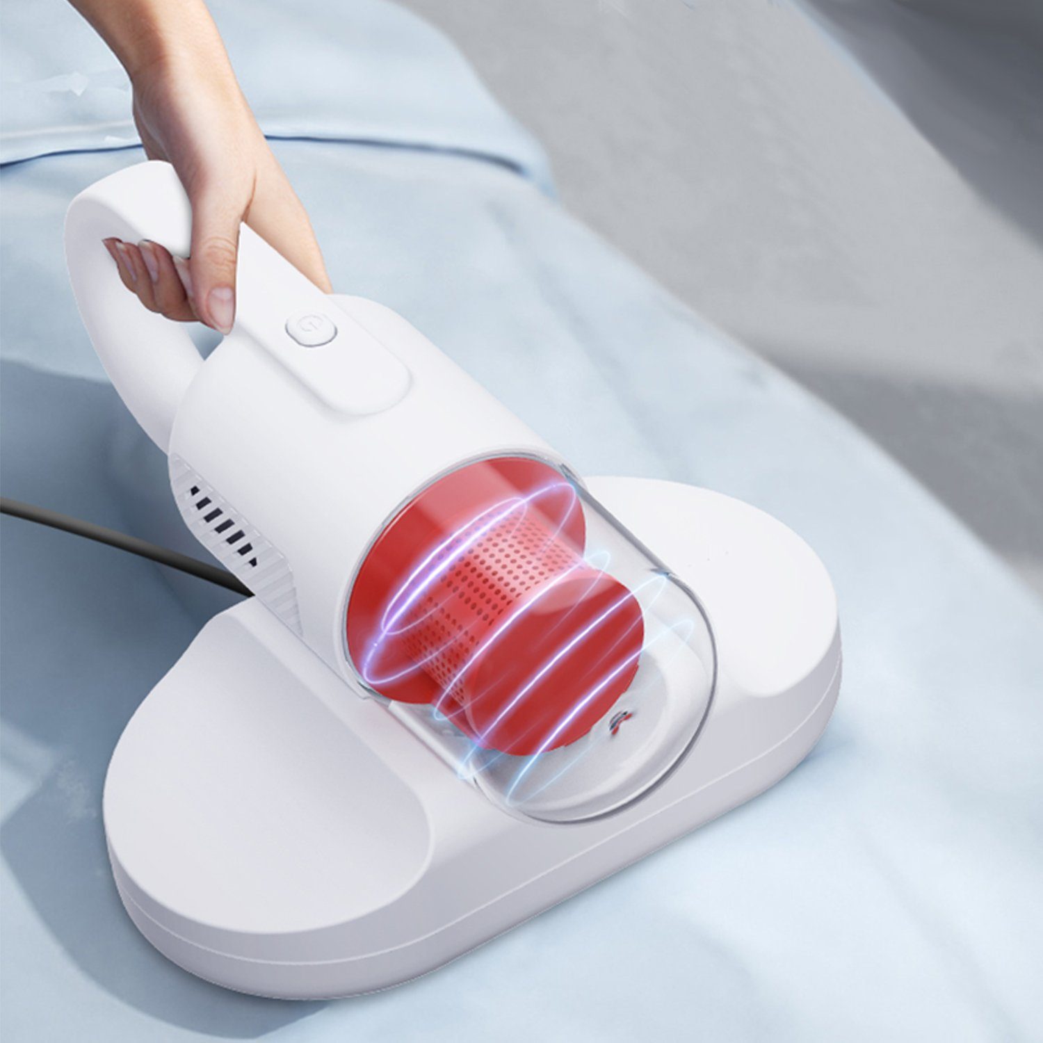 Mutoy Matratzenreinigungsgerät Matratzensauger, Milben Handstaubsauger,Handstaubsauger, Milbensauger, 400,00 W, UV-C Sterilisation,HEPA Filter,Für Allergiker, entfernt 99,9% Aller Milben,für Matratzen,Sofas und Betten