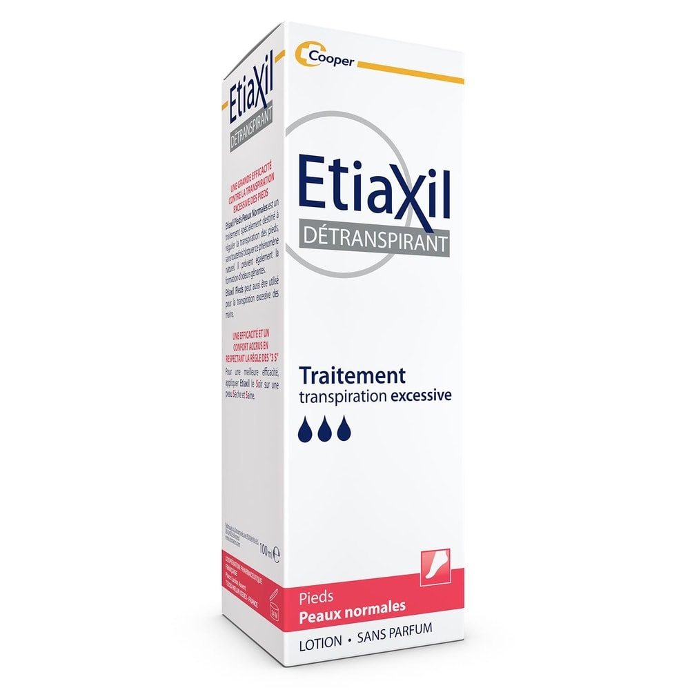 etiaxil Détranspirant Pieds  Peaux Normales Détranspirant