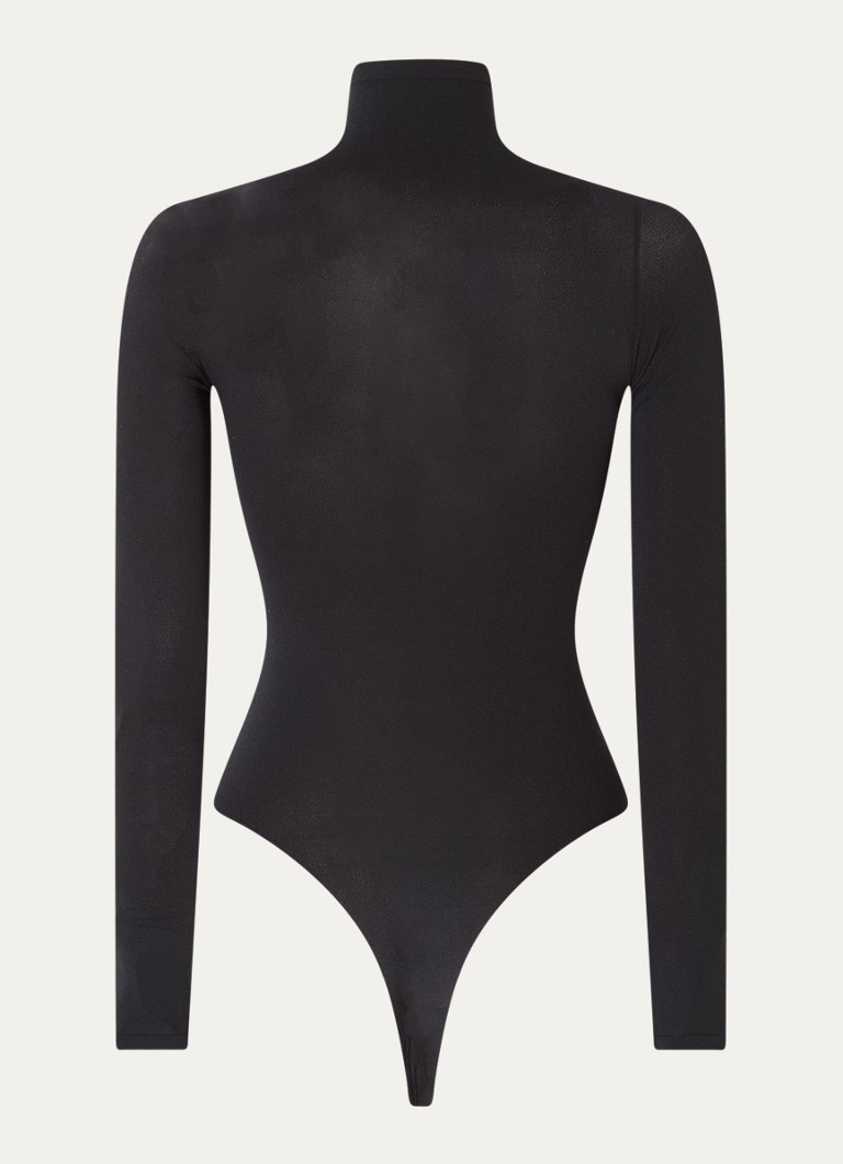 Alaïa Semi-transparent body with turtleneck