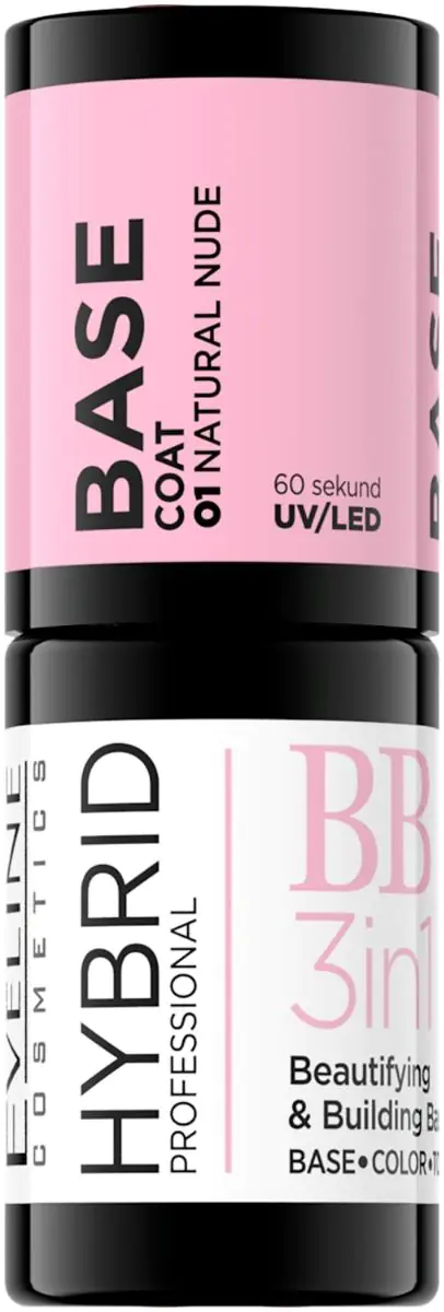 Eveline Hybrid Professional 3-u-1 hibridna baza 01 Natural Nude