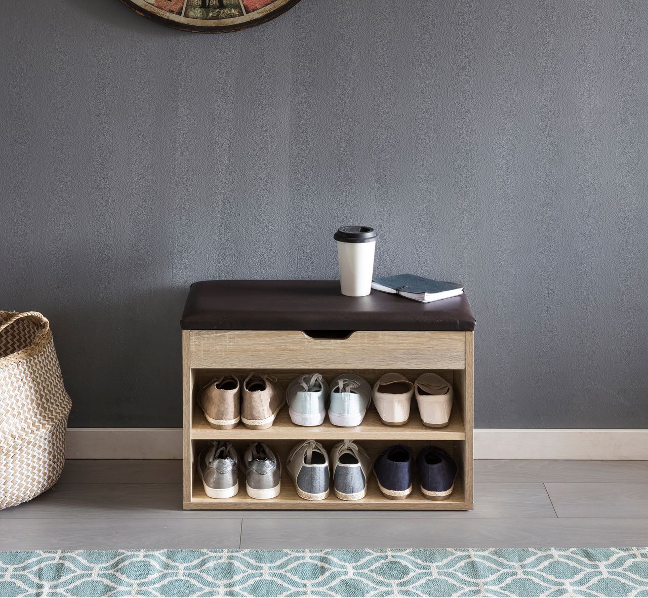 Wohnling Schuhbank Sonoma