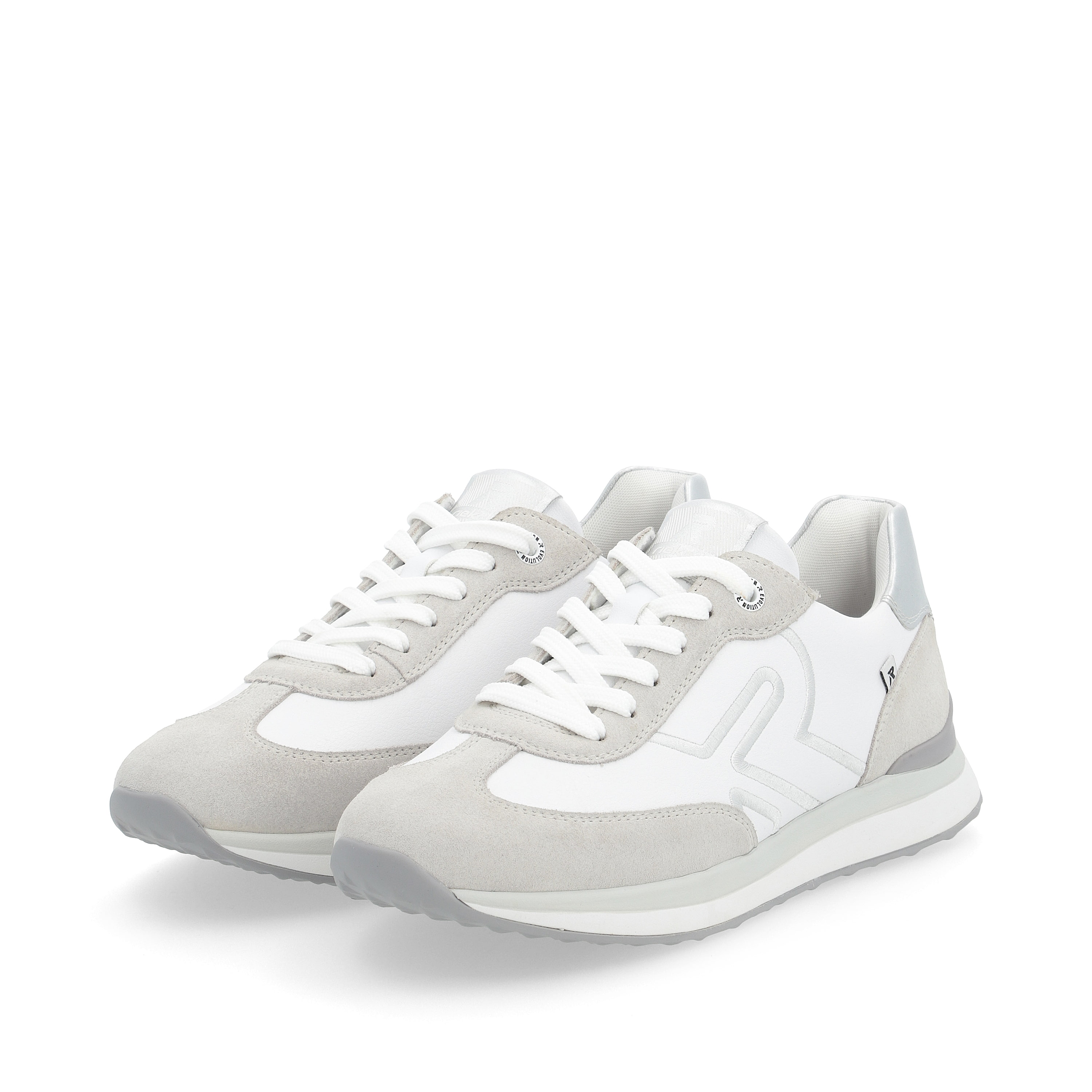 Rieker Damen Sneaker Low pearl-white clay-beige