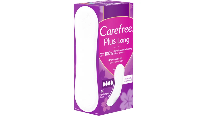 Carefree Plus Long Slipeinlagen ohne Duft
