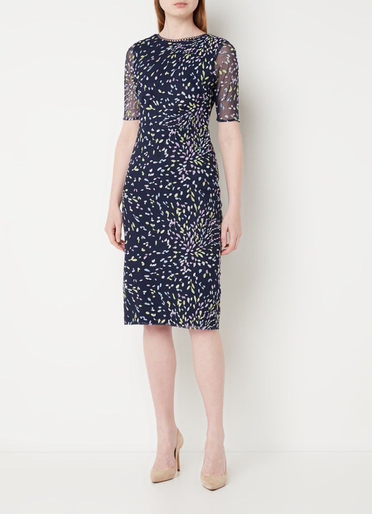 Vestido Phase Eight Aileena Azul Marinho/Multicolorido 08