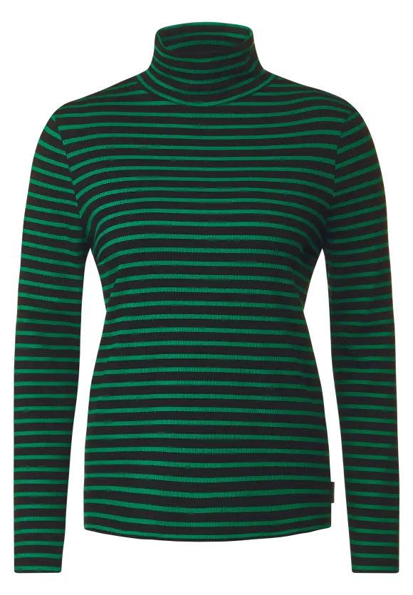 CECIL Gestreiftes Rollkragenshirt