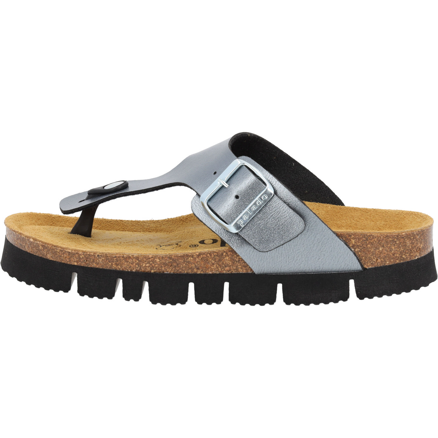 Palado Kos PL Metallic, Zehentrenner, Damen, Anthrazit