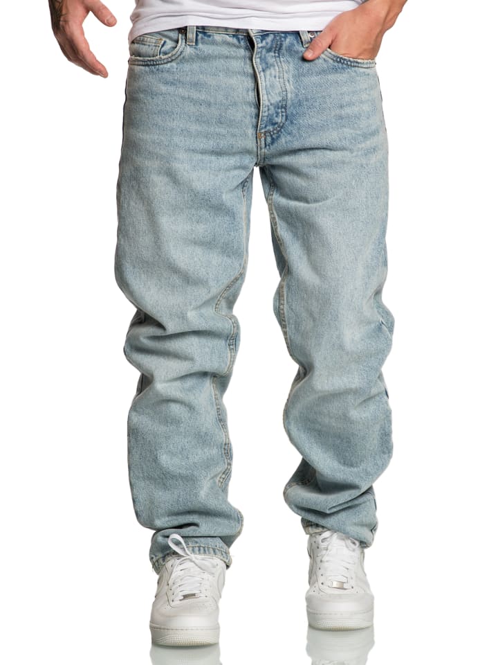Amaci&Sons 90s Baggy Jeans BOX HILL in Hellblau günstig kaufen