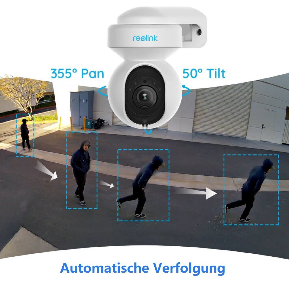 Reolink E1 Outdoor 5MP PTZ 2.4/5G WLAN IP Überwachungskamera (1-tlg., Außenbereich)