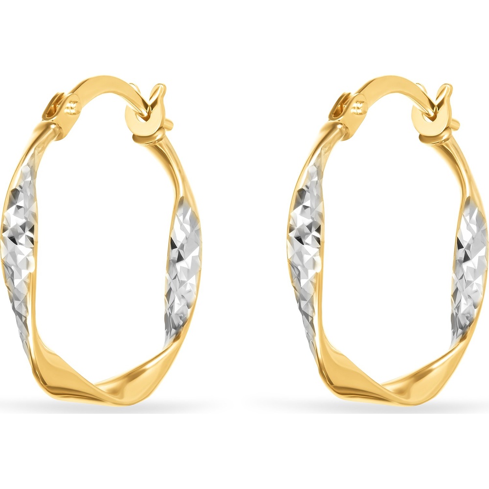 FAVS Créoles 375 Or jaune Boucles d'oreilles