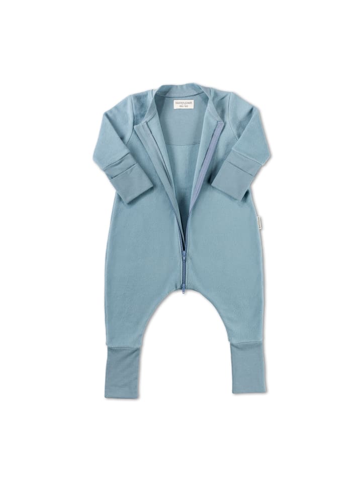 Hofbrucker Baby Schlafsack mit Beinen in Taubenblau günstig kaufen 62/68