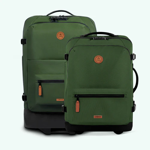 Set of 2 Coromandel Khaki Suitcases