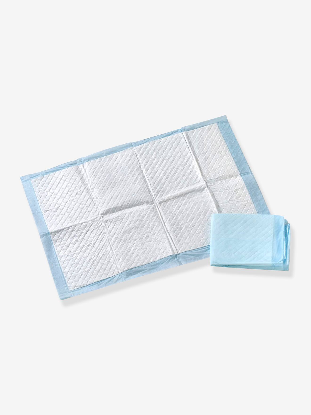 Lot de 20 matelas à langer jetables TIGEX blanc