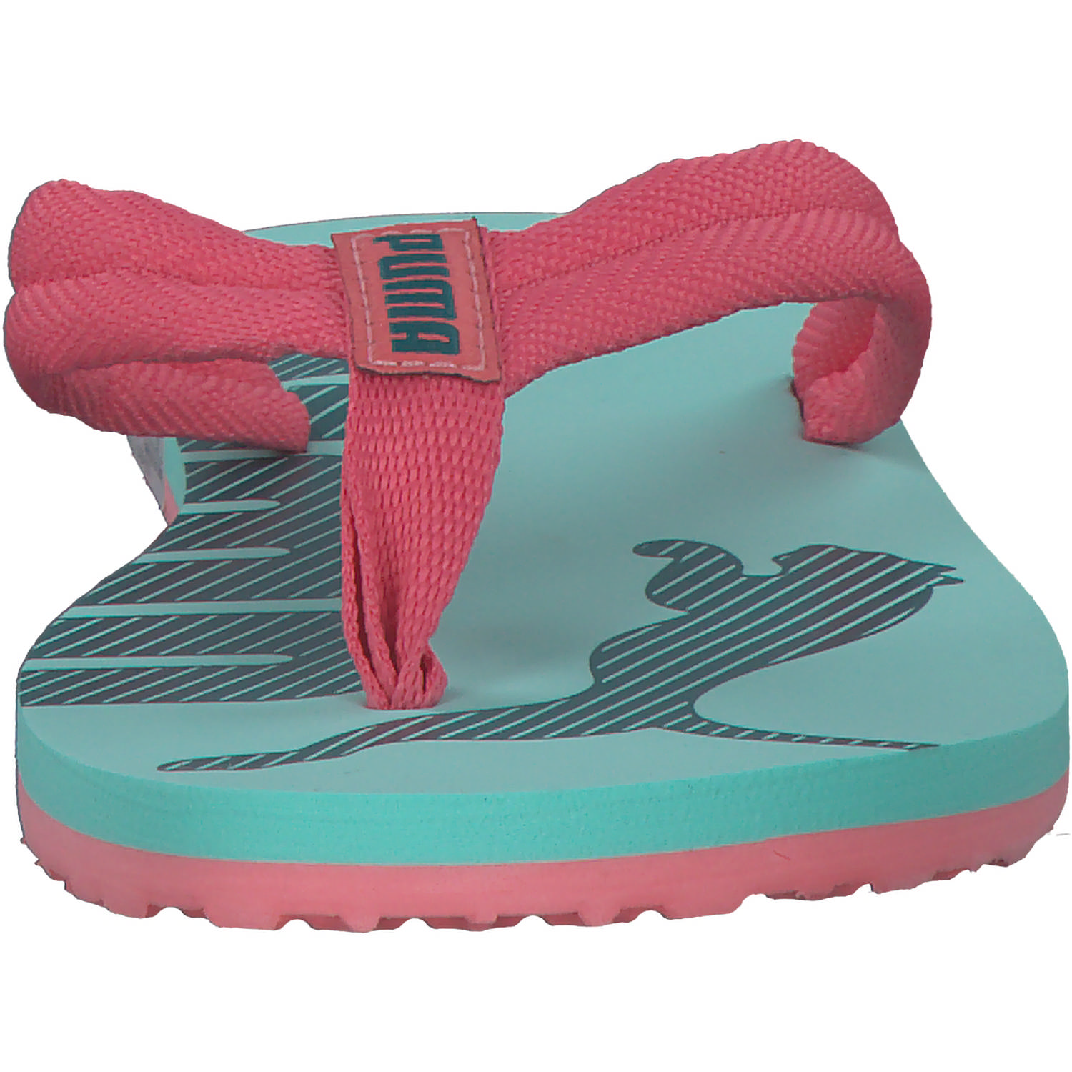 Puma Epic Flip v2 Jr. 360288 W, Zehentrenner, Kinder, Loveable-Green Lagoon-Mint