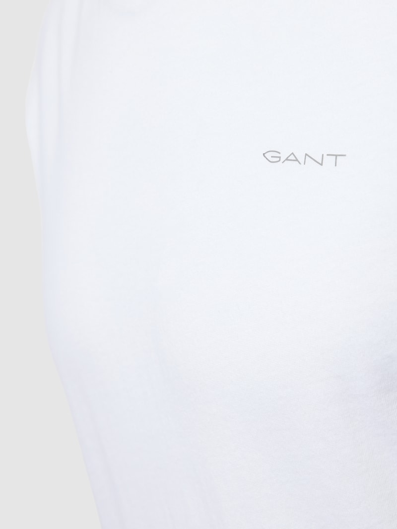 T-Shirt mit Label-Print im 2er-Pack in schwarz