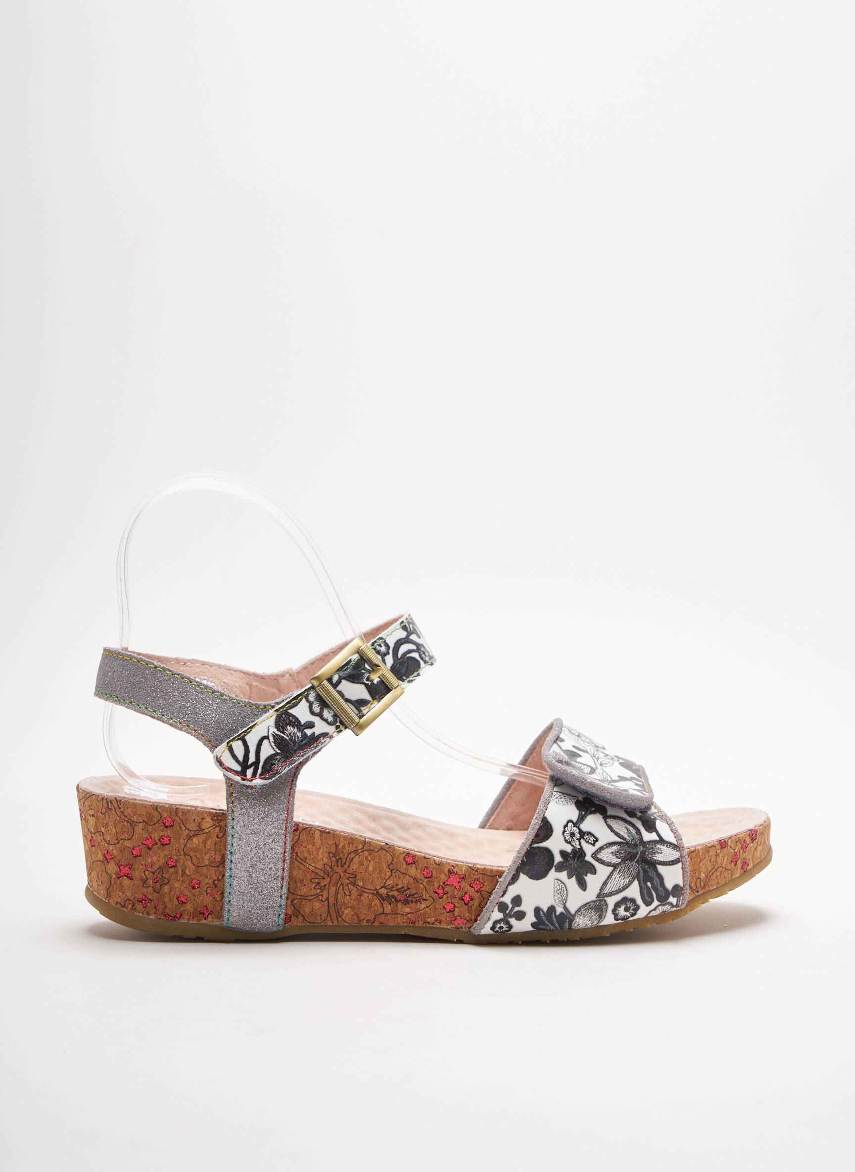 Laura Vita Sandales Nu Pieds Femme couleur gris