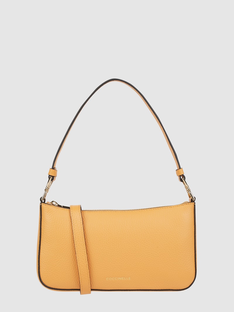 Handtasche aus Leder Modell 'Bonheur'  in apricot