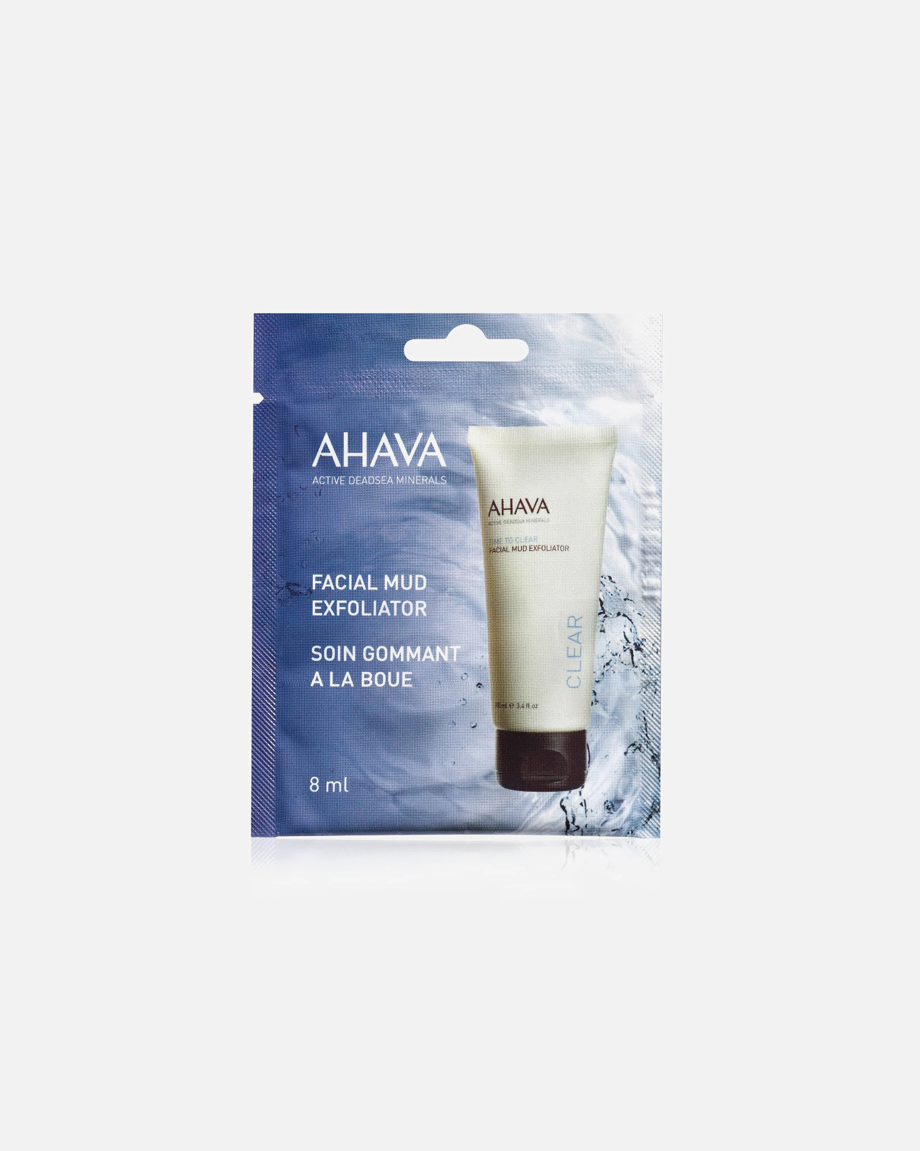 Masque exfoliant visage à usage unique AHAVA, 8 ml