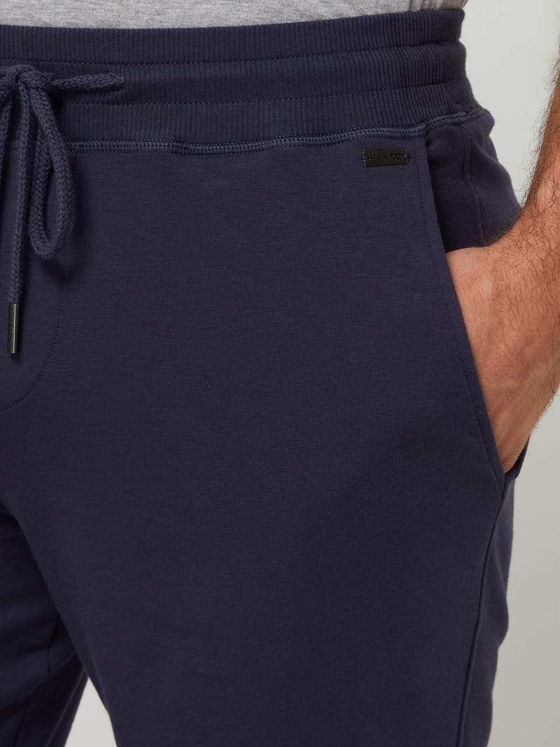 Sweatshorts mit Stretch-Anteil in marineblau