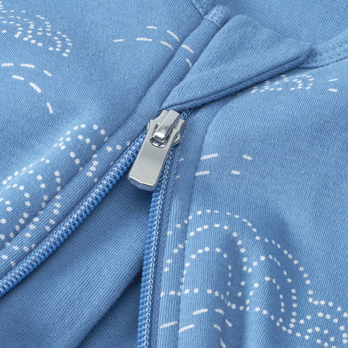 Schlafsack 1 TOG mit Regenbogen-Muster, blau, 70 cm, 1 St