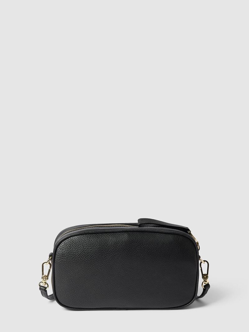 Handtasche mit Label-Print Modell 'TINA' in black