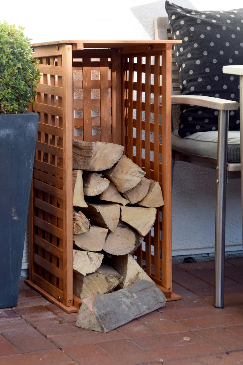 dobar In- & Outdoor Kaminholzregal aus Holz