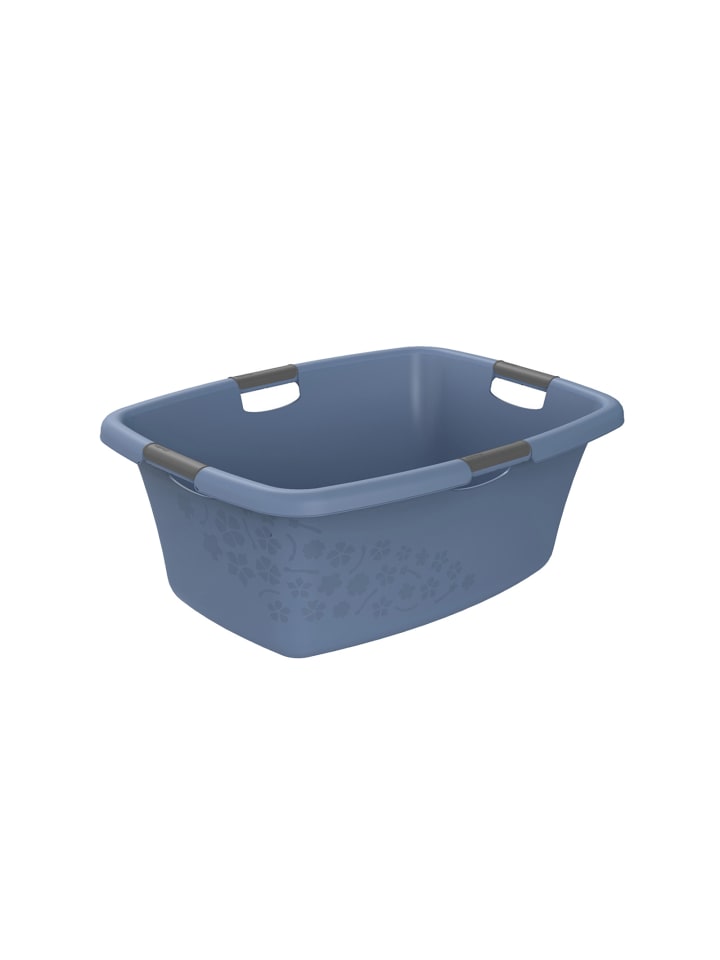 Rotho Flowers Wäschewanne 50l mit 4 Griffen, Kunststoff (PP) in Horizontblau günstig kaufen onesize